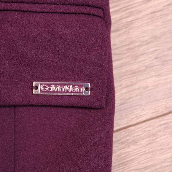 0413 Calvin Klein Women’s Purple Blazer & Pant Suit Set - Picture 5 of 14